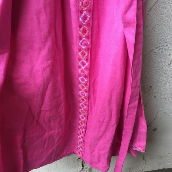 NEW NWT Melissa Odabash Melanie SS Flamingo Kaftan Dress Size XS - Picture 8 of 11